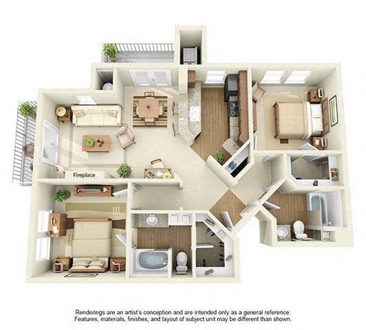 Can22B1 Floor Plan at Vista Imperio, Riverside, CA
